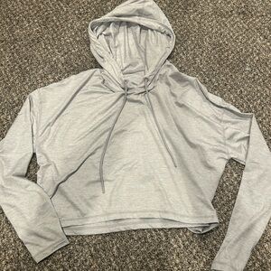 Gray Women's Hoodie Top
